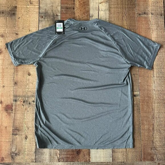 Under armour men’s velocity 2.0 short sleeve tee in gray -L - Picture 7 of 7